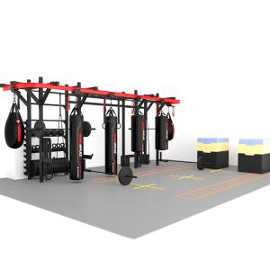 Quality Multifunctional Crossfit Training Rig Steel Frame Punching Bag Rack System wholesale