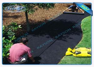 Quality 40gsm Black Non Woven Landscape Fabric for Garden Cover , 1.5 % UV - Resistance wholesale