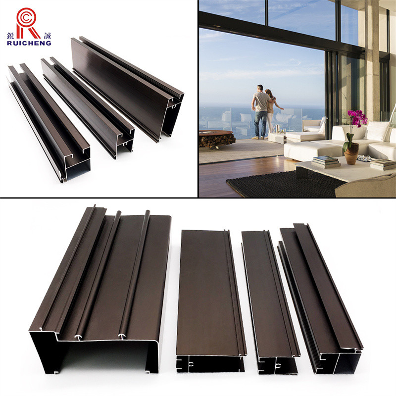 Sandblasted Aluminium Window Profile Weather Resistant 6000mm Length