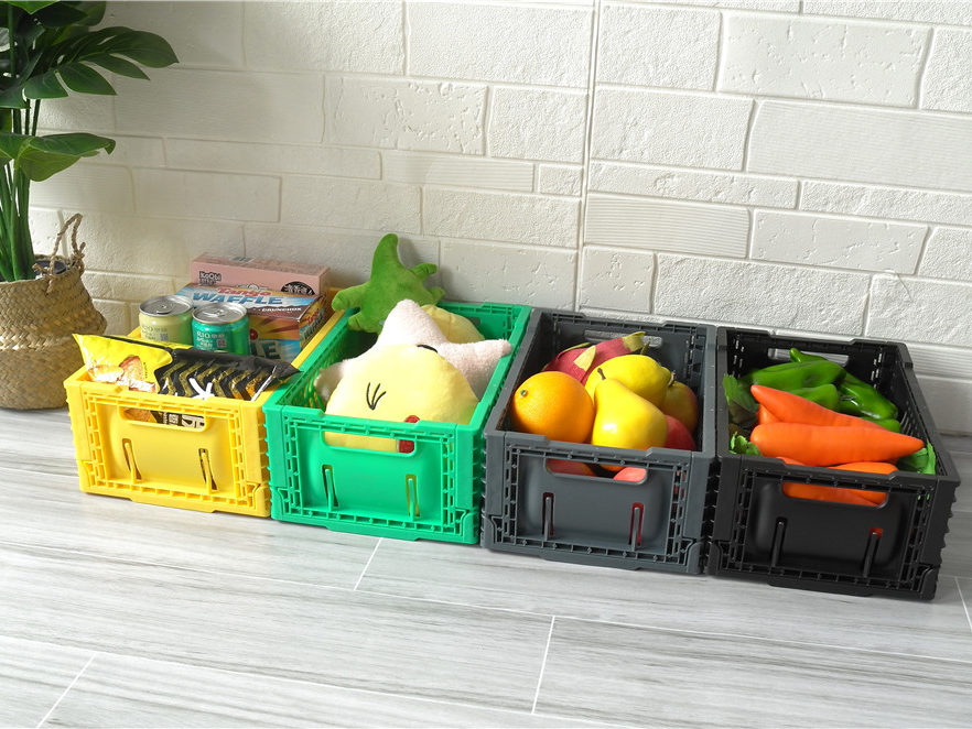 PP Warehouse Collapsible Crate for Easy Storage and Transportation Various Colors