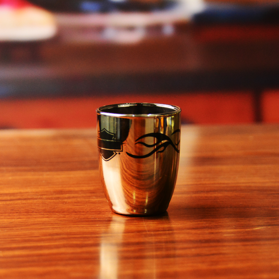 Platinum 50ml Unique Shot Glasses With Branded Decal Logo