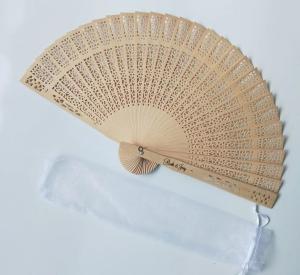 Quality Eco-Friendly Traditional Wooden Hand Fans With Metal Rings Bamboo Fan For Personalized Gift Hand Folding Fans wholesale