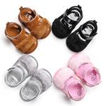 Amazon hot PU Leather soft-sole indoor 0-2 years baby infant sandals