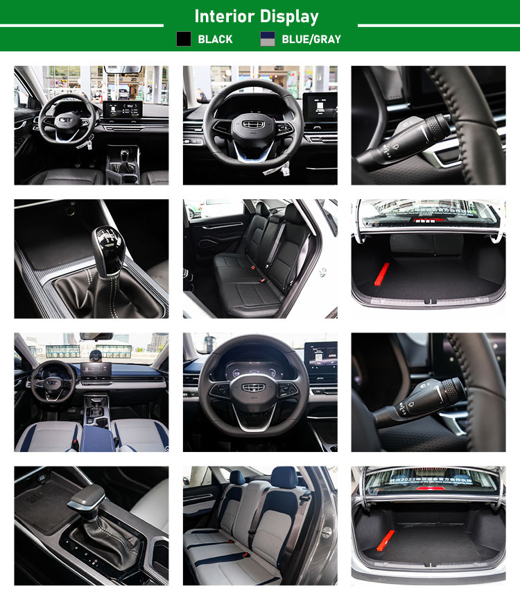 Electric Driver's Seat Adjustment Geely Emgrand 2022 1.5L 1.8L Manual Luxury 0km Second Hand Cars for Adult High Speed