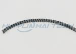 Wear Resistant Black Braided Cable Sleeve , Braided Wire Sleeve Eco - Friendly
