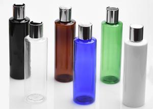 Quality 200ml Custom Logo Clear Amber Black Skincare Plastic flip cover Bottle wholesale