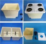 Customized White 3 Gallon Square Hydroponic Buckets For Cannabis