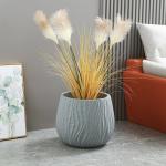 Long Lasting Frost Resistant Fiber Clay Planters Easy Cleaning