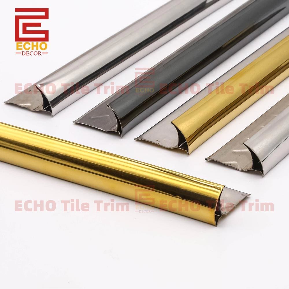 gold tile trim