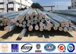 8m 11m Hot Dip Galvanized Octagonal Steel Pole For Transmission Line
