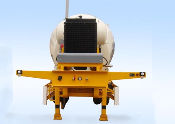 Construction Material Carbon Steel Tanker Trailer , Concrete Mixer Trailer 12