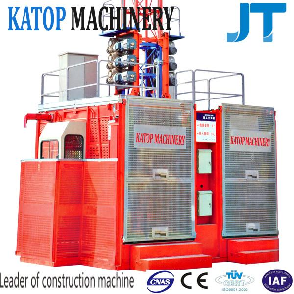 China manufacturer supply SC200/200 2t load double cage construction hoist for
