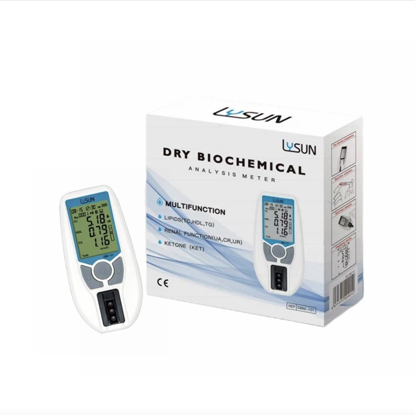 Lysun DBM-101 Fast Blood Lipid Tester With Bluetooth Connectivity