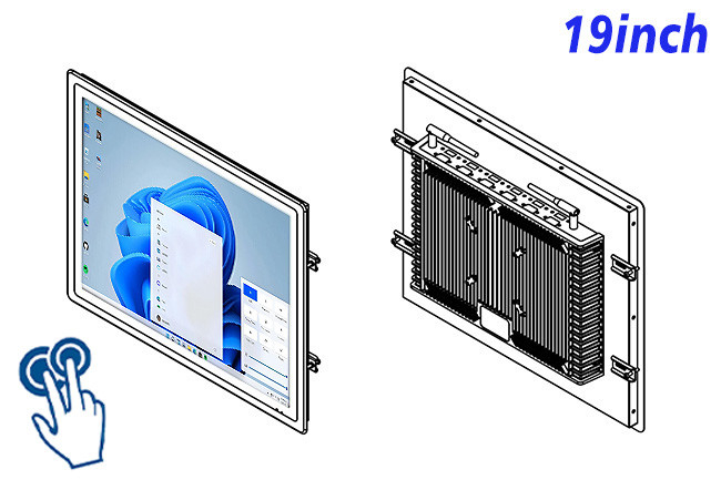 19-Inch Embedded Windows Touch Screen for Medical Diagnostics and Access Control