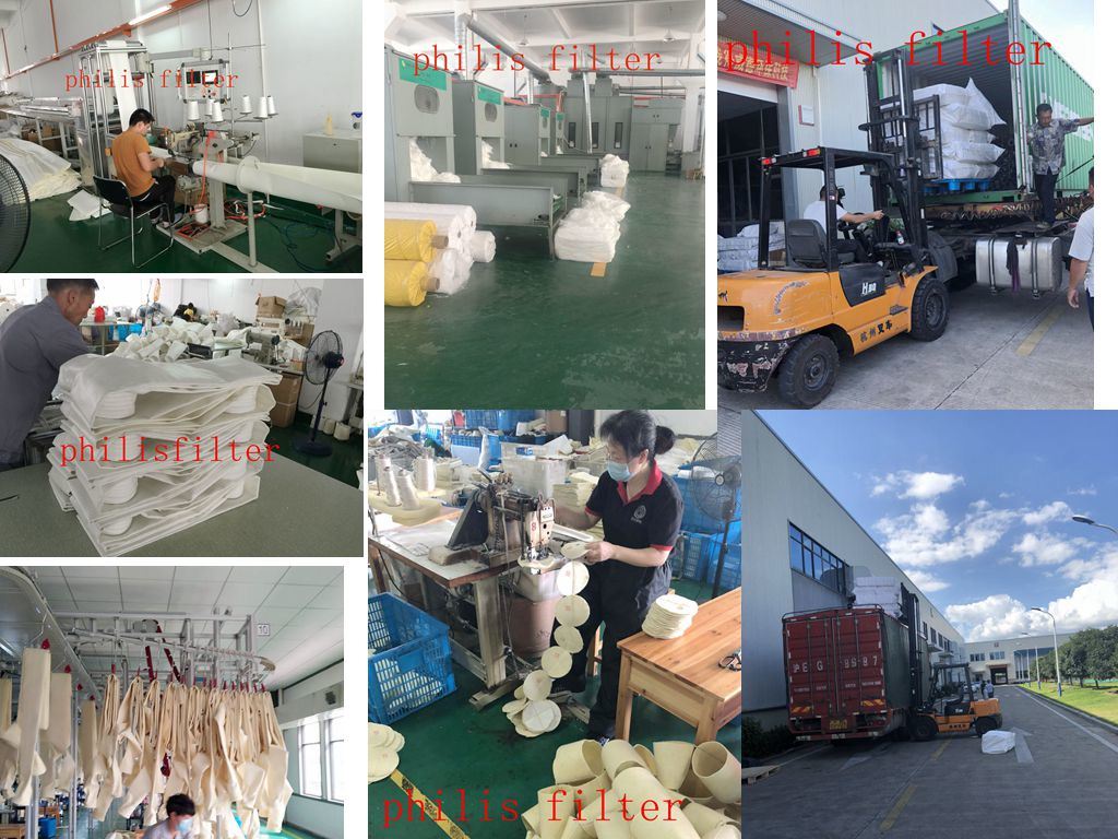 Silicon Coated Woven Glass Fiber Filter Cloth for Metal Plants Filter Bag