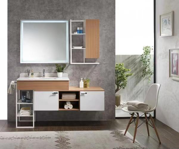 Add Style to Your Small Bathroom with Modern White Vanities and Waterproof Countertop