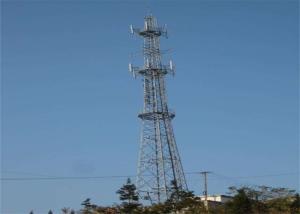 Quality 60m Hot Dipped Mobile Telecom Tower For Communication Q235B / Q345B Material wholesale