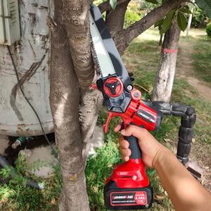 Quality High Grade Rechargeable Cordless Lithium Battery Power Chain Saw 40v Cordless Electric Chainsaw 8 Inch Wood Cutting wholesale