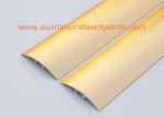 Sand Gold Metal Aluminium Floor Trim For Doorway Threshold , Floor Tile Edging