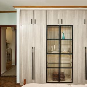 Quality PVC Surface E0E1 Glass Door Closet Indoor Furniture Set For Bedroom wholesale