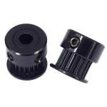 Aluminum Black Width 6mm GT2 3D Printer Timing Pulley 20 Teeth