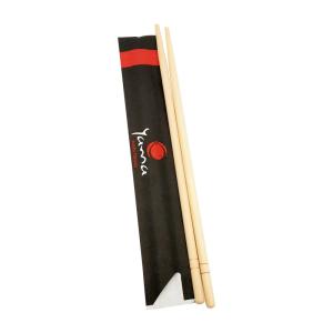 Quality Paper Wrapper Round Bamboo Chopsticks 20cm 23cm disposable wooden chopsticks wholesale