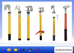 Quality 220KV Overhead Line Construction Tools Retractable Fiberglass Telescoping Hot Stick wholesale