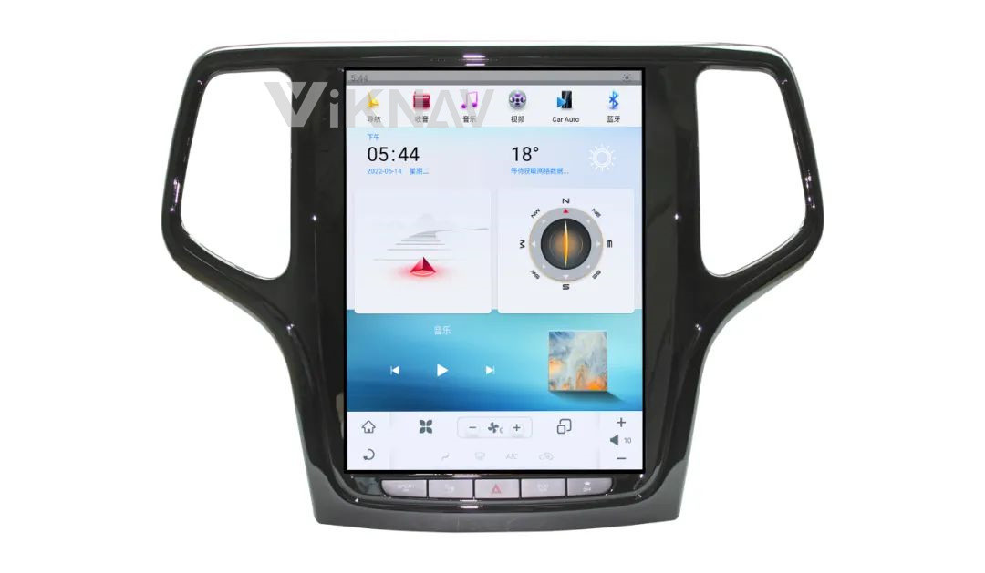 10.4 Inch Android Auto Stereo For 2013-2020 Jeep Grand Cheroke Navigation GPS Multimedia DVD Player Wireless Carplay