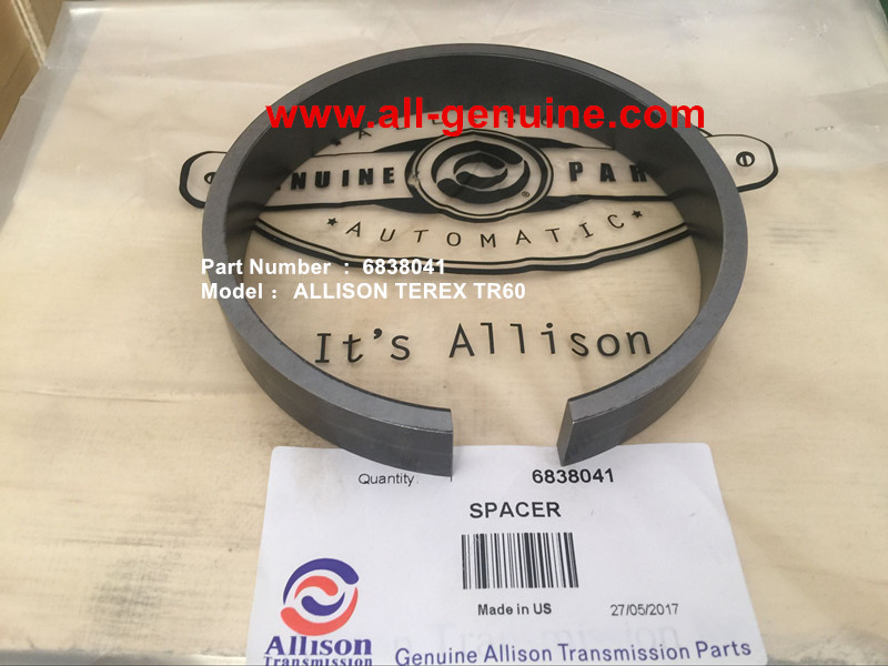ALLISON TRANSMISSION 6838041 SPACER TEREX TR35A 3305F 3305G 3305K 3305B RTD GENUINE PARTS