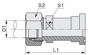 China Factory Manufacture 300psi Flange Metric External Thread Hydraulic Transition Hose Fitting