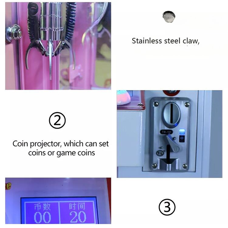 Dreamland Custom Mini Claw Machine Coin Operated Arcade Cheap Japanese Mini Crane Claw Machine