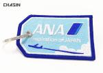 Personalized Embroidery Fabric Souvenir Keychain Size 10cmX6cm