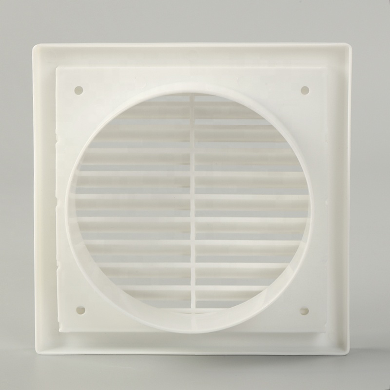 Round Air Grille for HVAC System White Aluminum Ceiling Diffuser for Air Conditioning