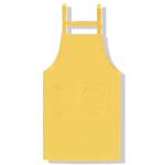 Promotion Blank Calico Aprons Non Woven Fixed Sewn Neck Strap Adjustable Buckle