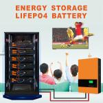 6000 Cycles 5kwh Rechargeable LiFePO4 Lithium Battery Power Wall Mount 48V 100ah