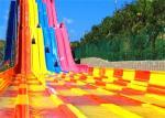 Commercial Young Adult High Speed Water Slide Racing With Mat