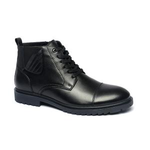 Quality OEM ODM Breathable Black Mens Lace Up Dress Boots wholesale