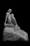 Replica white marble sculpture
