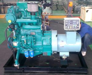Quality Small Boat 10kva marine diesel generator water cooled 8kw wet exhaust manifold wholesale
