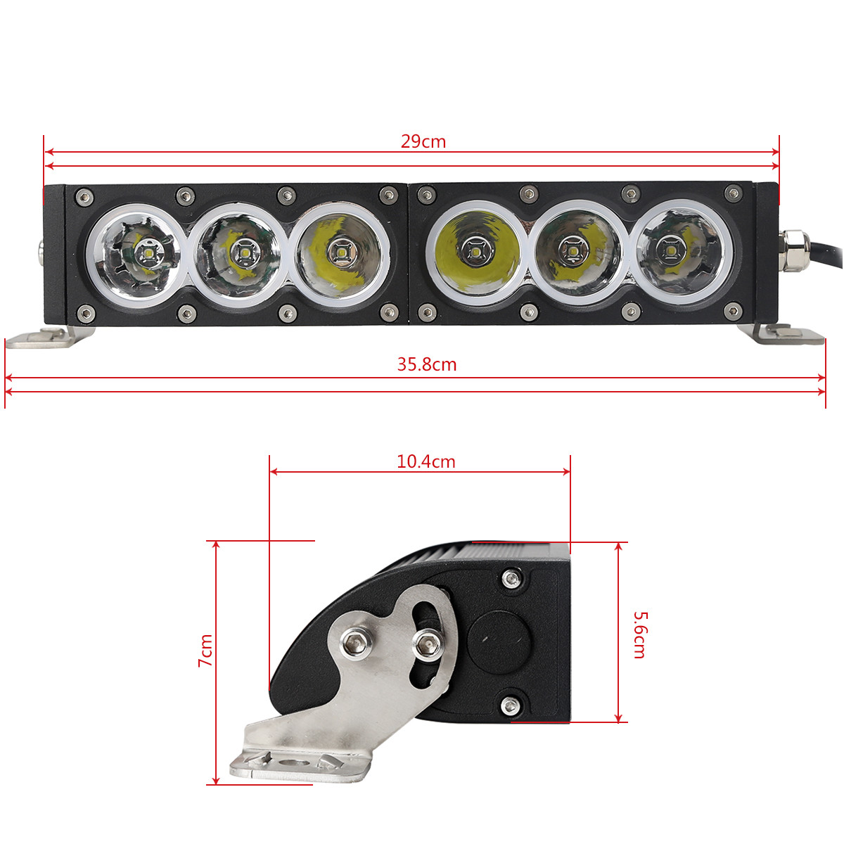 H Style 60W White Color 6pcs 10W CREE LED LIGHT BAR 6000K 10-30V Combo Beam,Flood Beam, Spot beam