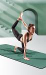 5mm Printed Pu Custom Eco Friendly PU Rubber Pilates Yoga Mat With Namaste Logo