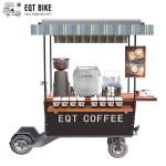 Cargo Skate Coffee Bike Cart Electric Street Food Cart 300KG Load