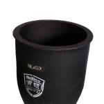 Round Black Metal Melting Crucible Graphite Silicon Carbide Conventional