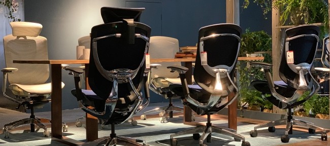 IFIT Smile Face Black Ergonomic Desk Chair With Lumbar Support Adjustable Ergonomic Office Chair