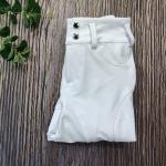XS 280gsm Elastic Silicone Horse Legging Women Button Riding Breeches