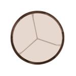 Nordic Style Small Coffee Tables , Round Wood Coffee Table Living Room Use