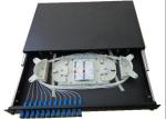 Fiber Optic Patch Panel 19 Inch 24 Fibers 1U height FTTX rackmount ODF