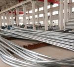 Q235 Hot Dip Galvanized 6m High single arm Street Electric Pole