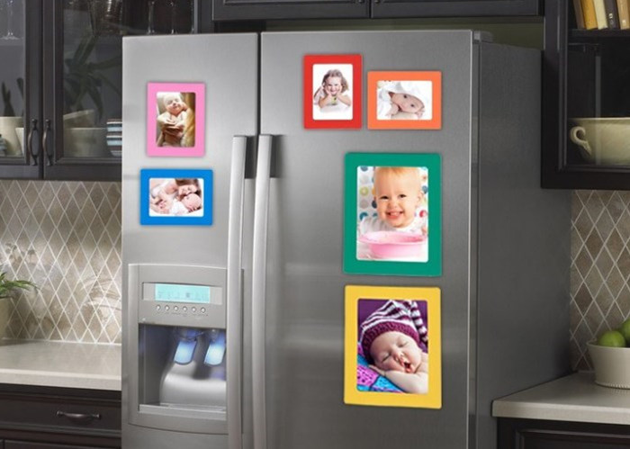 Personalized Flexible Paper Magnetic Photo Frame 5 Inches for Refrigerator
