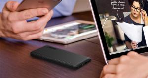 China Multi Colored Plastic 10000mAh Slim Power Bank For Mobile Phone on sale